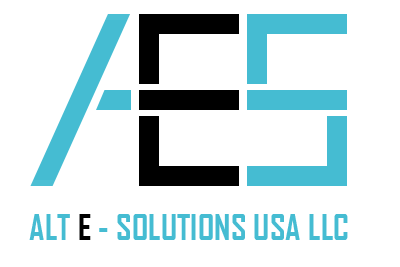 ALT E - SOLUTIONS USA - logo white black